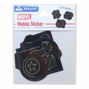 アベンジャーズ ダイカットシール モバイルステッカー MARVEL キャラクター グッズ メール便可