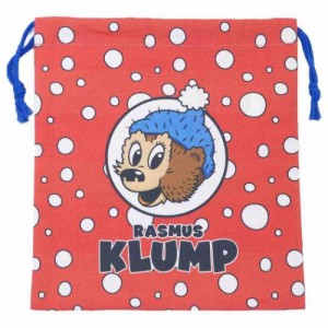 RASMUS KLUMP ラスムスクルンプ 巾着袋 巾着S きんちゃくポーチ 赤 キャラクター グッズ メール便可