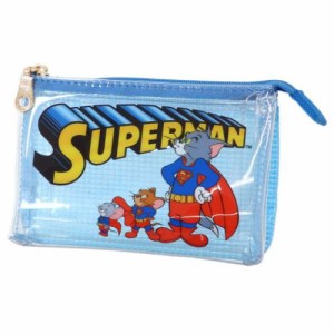 トムとジェリー コスメポーチ ミニ3ポケットポーチ SUPERMAN ワーナーブラザース キャラクター グッズ メール便可