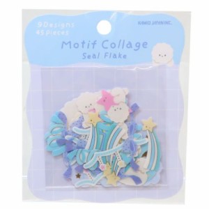 フレークシール MOTIF COLLAGEシールフレーク ビションブリーゼ 手帳デコ グッズ メール便可