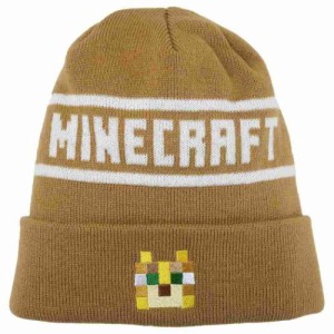 マインクラフト 帽子 KIDS ニット帽 ゴールド Minecraft ゲームキャラクター グッズ メール便可