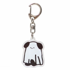 キーリング アクリルキーホルダー puppy ghost かわいい グッズ メール便可