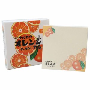 マルカワフーセンガム メモ帳 お菓子箱メモ オレンジ お菓子パッケージ プチギフト グッズ メール便可