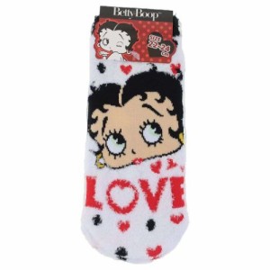 ベティブープ 女性用防寒靴下 もこもこルームソックス ラブ BETTY BOOP キャラクター グッズ