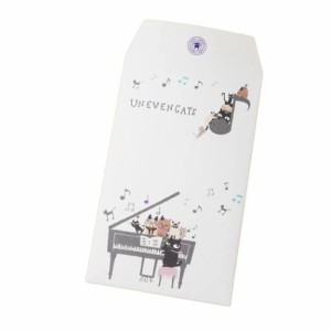 ポチ袋 ポチ袋小 3枚入 UNEVEN CATS music かわいい グッズ メール便可