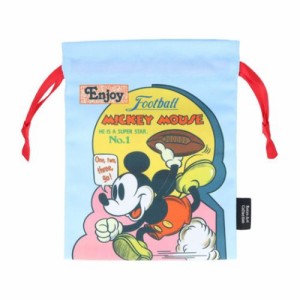 ミッキーマウス きんちゃく 巾着袋 カレンダーアートA ディズニー キャラクター グッズ メール便可