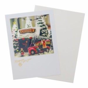 クリスマスカード シアーポストカード ウインターホリデー Xmas グッズ メール便可