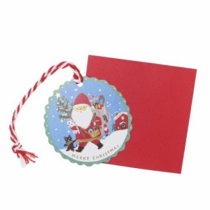 北岸由美 クリスマスカード Mini card サンタのお手伝い Xmas グッズ メール便可