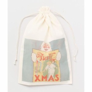 巾着袋 サンタクロースラッピングL SANTA＆POSTER クリスマスプレゼント ギフト グッズ