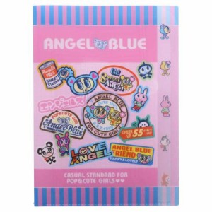 Angel Blue エンジェルブルー クリアファイル ダイカットクリアファイル5P ピンク 新入学 キャラクター グッズ メール便可