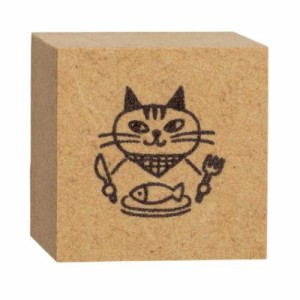 ハンコ お猫ライフスタンプ 食事 キャラクター グッズ メール便可