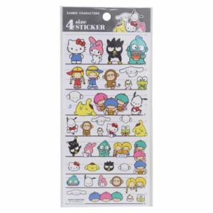 サンリオキャラクターズ シールシート 4SIZE STICKER サンリオ キャラクター グッズ メール便可