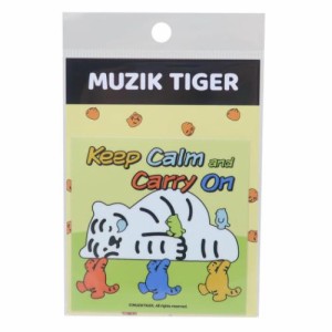 MUZIK TIGER ムジークタイガー ダイカットシール ダイカットステッカー Keep Calm and Carry On デコステッカー グッズ メール便可