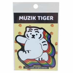 MUZIK TIGER ムジークタイガー ダイカットシール ダイカットステッカー レインボー デコステッカー グッズ メール便可