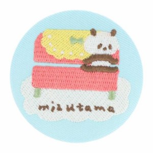 mizutama 缶バッジ 刺繍缶バッジ LB ライトブルー かわいい グッズ メール便可