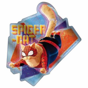 スパイダーマン：アクロス ザ スパイダーバース ビッグ シール メタリックステッカー SPIDER CAT キャラクター グッズ メール便可