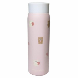 ほっこりモコモカ 保温保冷水筒 ステンレスボトル 480ml モカ＆クリーム 新入学 ランチ雑貨 グッズ