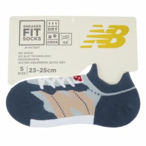 ニューバランス 女性用靴下 レディーススニーカーソックス S ネイビー new balance シン NB エヌビー スポーツ グッズ メール便可