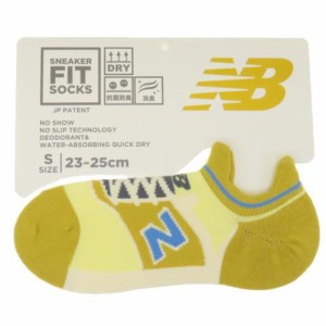 ニューバランス 女性用靴下 レディーススニーカーソックス S マスタード new balance シン NB エヌビー スポーツ グッズ メール便可