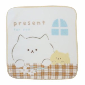 ミニタオル ハンカチタオル おはなねこ かわいい グッズ メール便可