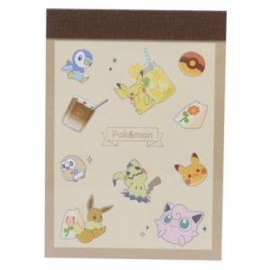 ポケットモンスター メモ帳 ミニミニメモ ENJOY TEA TIME 新入学 ポケモン キャラクター グッズ メール便可