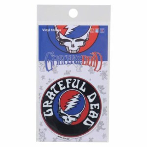 GRATEFUL DEAD グレイトフルデッド ビニールシール ダイカットビニールステッカー サークル ロゴ キャラクター グッズ メール便可