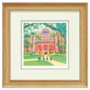 くりのきはるみ 風景画 Harumi Kurinoki Pink Palace ギフト インテリア 取寄品