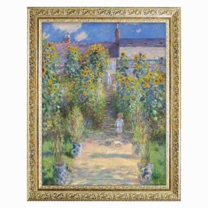モネ 名画 ミュージアムアートシリーズ ヴェトゥイユの画家の庭 ギフト インテリア 取寄品