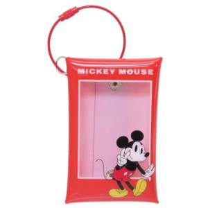ミッキーマウス カードケース チェキ収納ホルダー RED ディズニー キャラクター グッズ メール便可