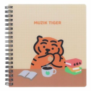 MUZIK TIGER ムジークタイガー リングノート Wリングノート A キャラクター グッズ メール便可