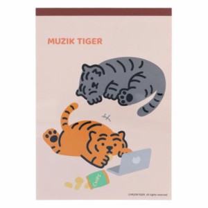 MUZIK TIGER ムジークタイガー メモ帳 メモA6 B キャラクター グッズ メール便可