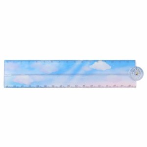 DREAMY CLOUD 定規 分度器付17cm折り定規 かわいい グッズ メール便可