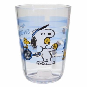 スヌーピー プラカップ クリアタンブラー 370ml Snoopy Tennis ピーナッツ キャラクター グッズ