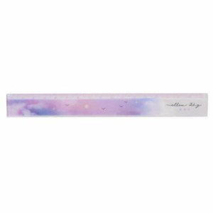 空 ものさし スリム17cm定規 MELLOW SKY かわいい グッズ メール便可