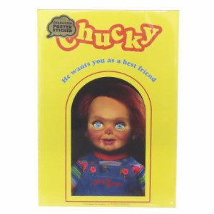 CHUCKY チャッキー ウォールデコステッカー ポスターステッカー おもちゃ 映画キャラクター グッズ メール便可