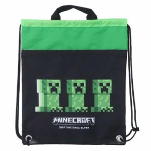マインクラフト プールバッグ ナップサックビーチバッグ ブラック Minecraft ゲームキャラクター グッズ
