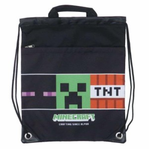 マインクラフト プールバッグ ナップサックビーチバッグ クロ Minecraft ゲームキャラクター グッズ