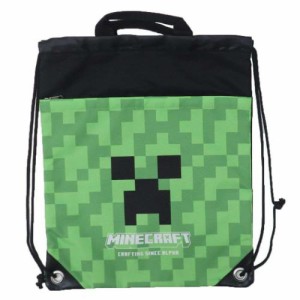 マインクラフト プールバッグ ナップサックビーチバッグ グリーン Minecraft ゲームキャラクター グッズ