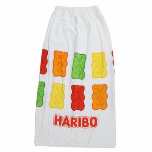 HARIBO ラップタオル 巻きタオル100cm ホワイト お菓子パッケージ キャラクター グッズ