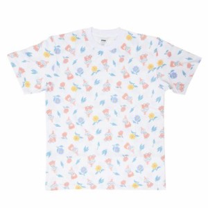 ムーミン Tシャツ T-SHIRTS リトルミイとお花 Lサイズ XLサイズ 北欧 キャラクター グッズ メール便可