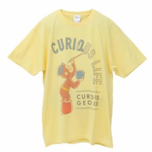 おさるのジョージ Tシャツ T-SHIRTS おえかき Lサイズ 絵本キャラクター グッズ メール便可