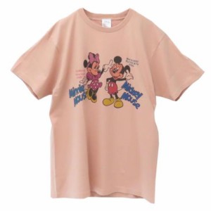 ミッキー＆ミニー Tシャツ T-SHIRTS ロゴ Lサイズ XLサイズ ディズニー キャラクター グッズ メール便可