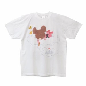 くまのがっこう Tシャツ T-SHIRTS 雲の上 Lサイズ 絵本キャラクター グッズ メール便可