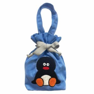 PINGUx松本セイジ きんちゃく袋 相良刺繍巾着 Pingu キャラクター グッズ メール便可