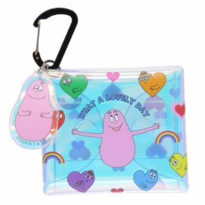 バーバパパ ミニポーチ クリアマルチケースSS レインボーハート チラシ BARBAPAPA キャラクター グッズ メール便可