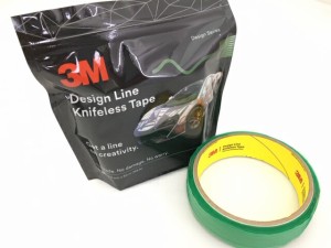3M製 ナイフレステープ(デザインライン) 3.5mm×50m ラッピングシート カッターが使えない所に デカール、ストライプ作成等 糸で切るテー