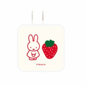 グルマンディーズ MF-379A ミッフィー STRAWBERRY USB/Type-C ACアダプタ