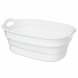 伊勢藤 Iseto Soft Tub WIDE ソフトタブ ワイド I-563-1 ホワイト 23L《納期約２週間》