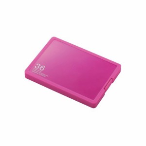 エレコム CMC-SDCPP36PN SD/microSDカードケース ピンク