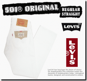 【米国モデル・日本未発売】 Levis リーバイス 501 ORIGINAL 501 オリジナル WHITE Denim ホワイト デニム 00501-0651